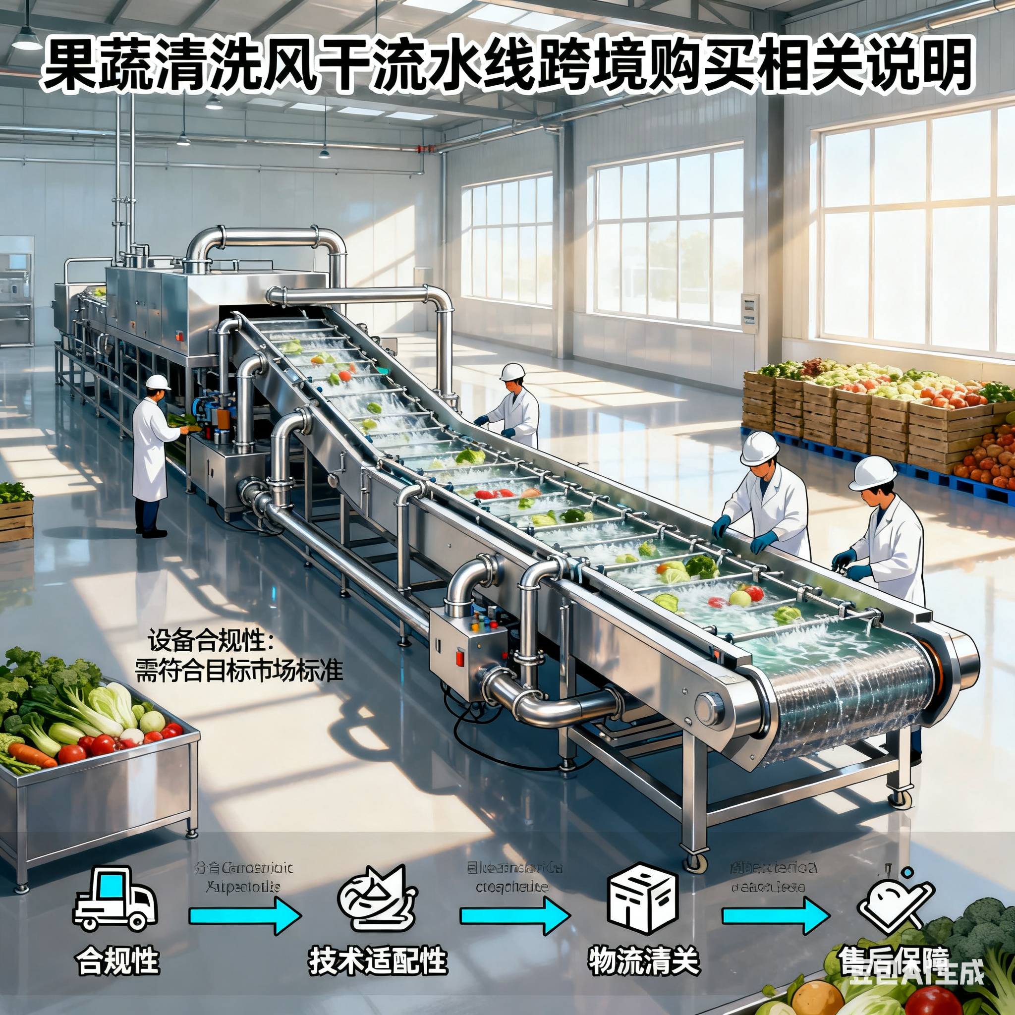 果蔬清洗風(fēng)干流水線 能跨境購買嗎？(圖5)