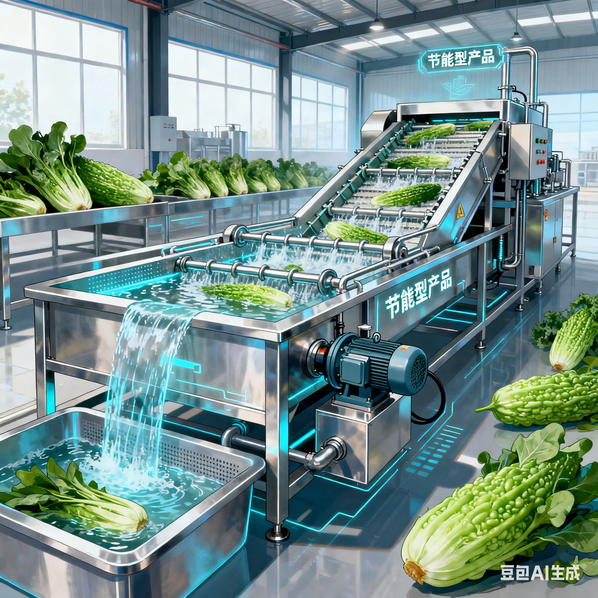 羊角菜清洗機(jī)生產(chǎn)線 性能怎么樣？(圖4)