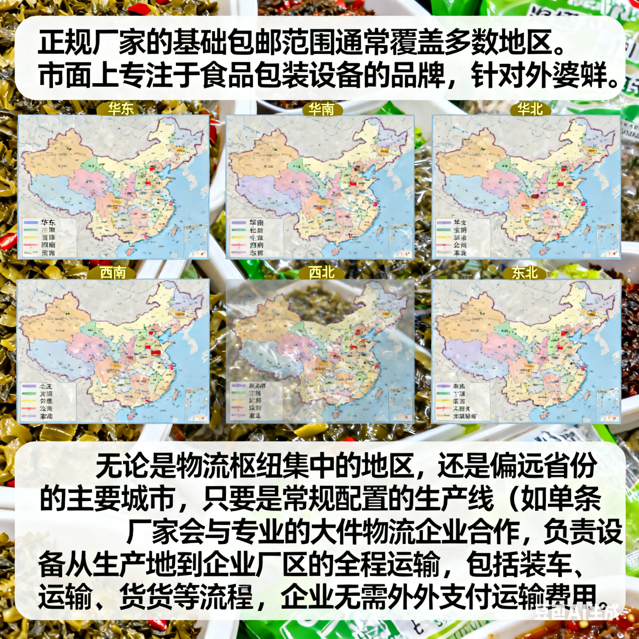 外婆菜給袋式真空包裝機(jī)生產(chǎn)線，全國(guó)包郵嗎？(圖2)