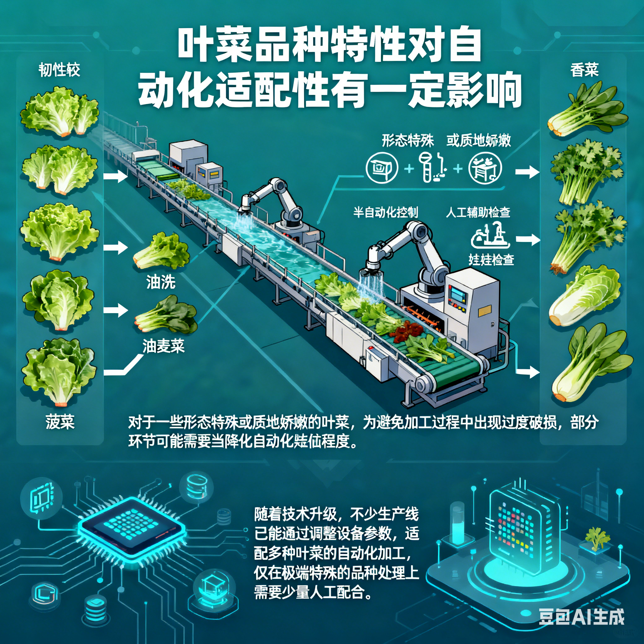 全自動葉菜凈菜生產(chǎn)線，自動化程度高嗎？(圖4)