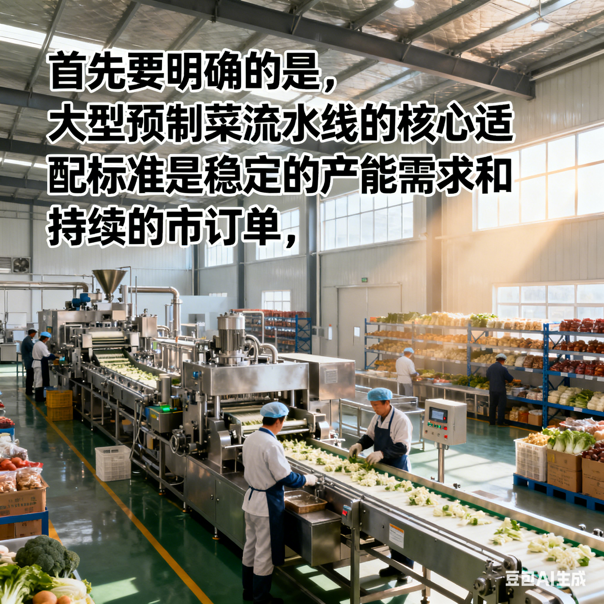 大型預(yù)制菜流水線，適配多大公司？(圖1)