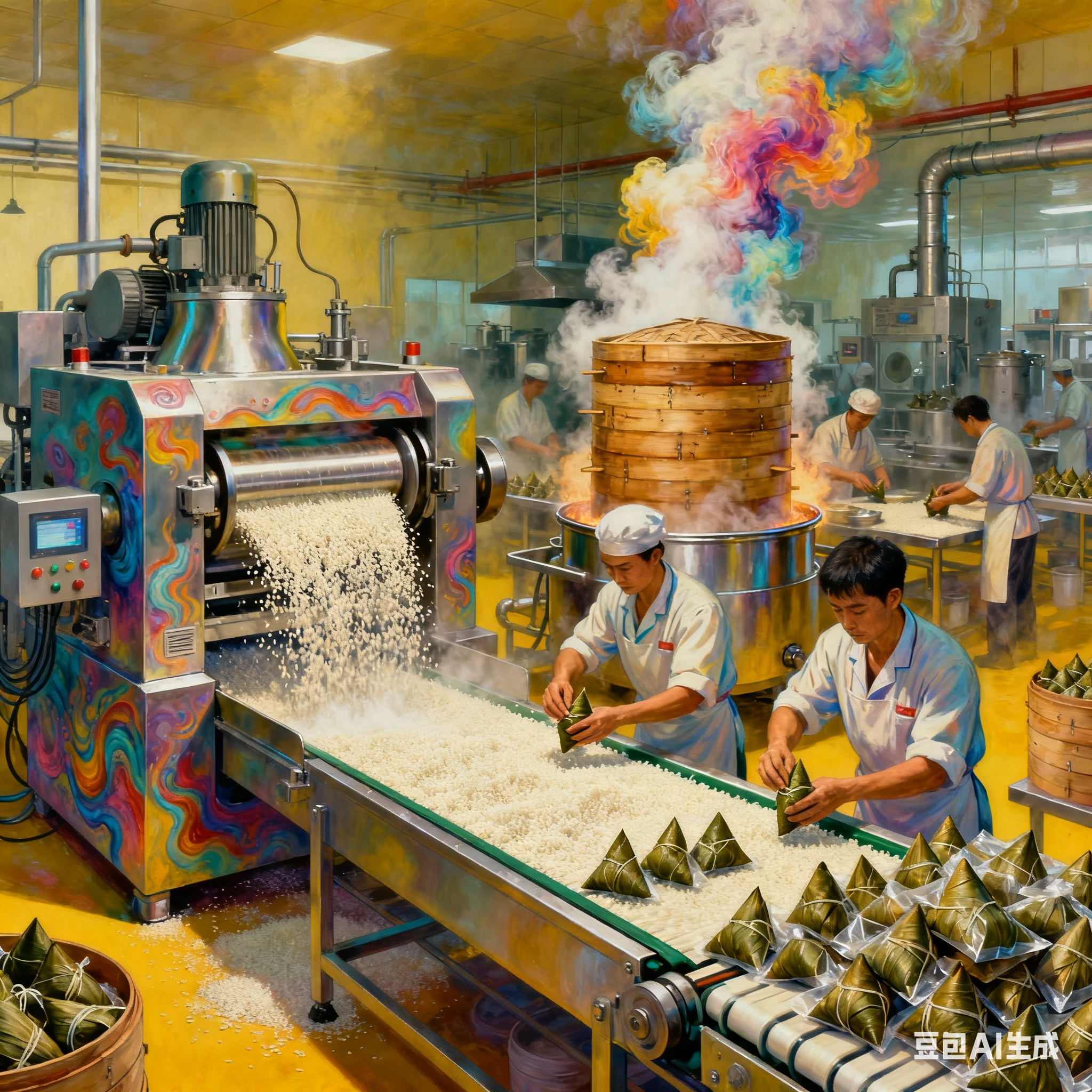 粽子預(yù)制菜生產(chǎn)線日產(chǎn)能有多少公斤？(圖1)