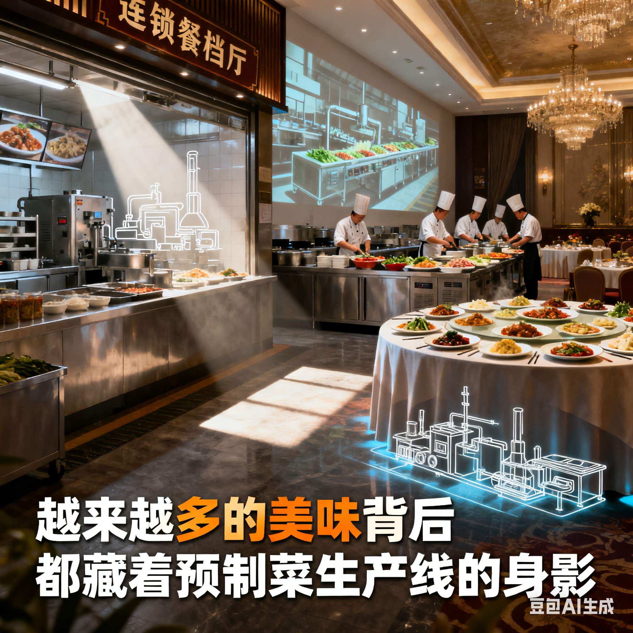預(yù)制菜生產(chǎn)線，能接住所有餐飲需求嗎？(圖1)