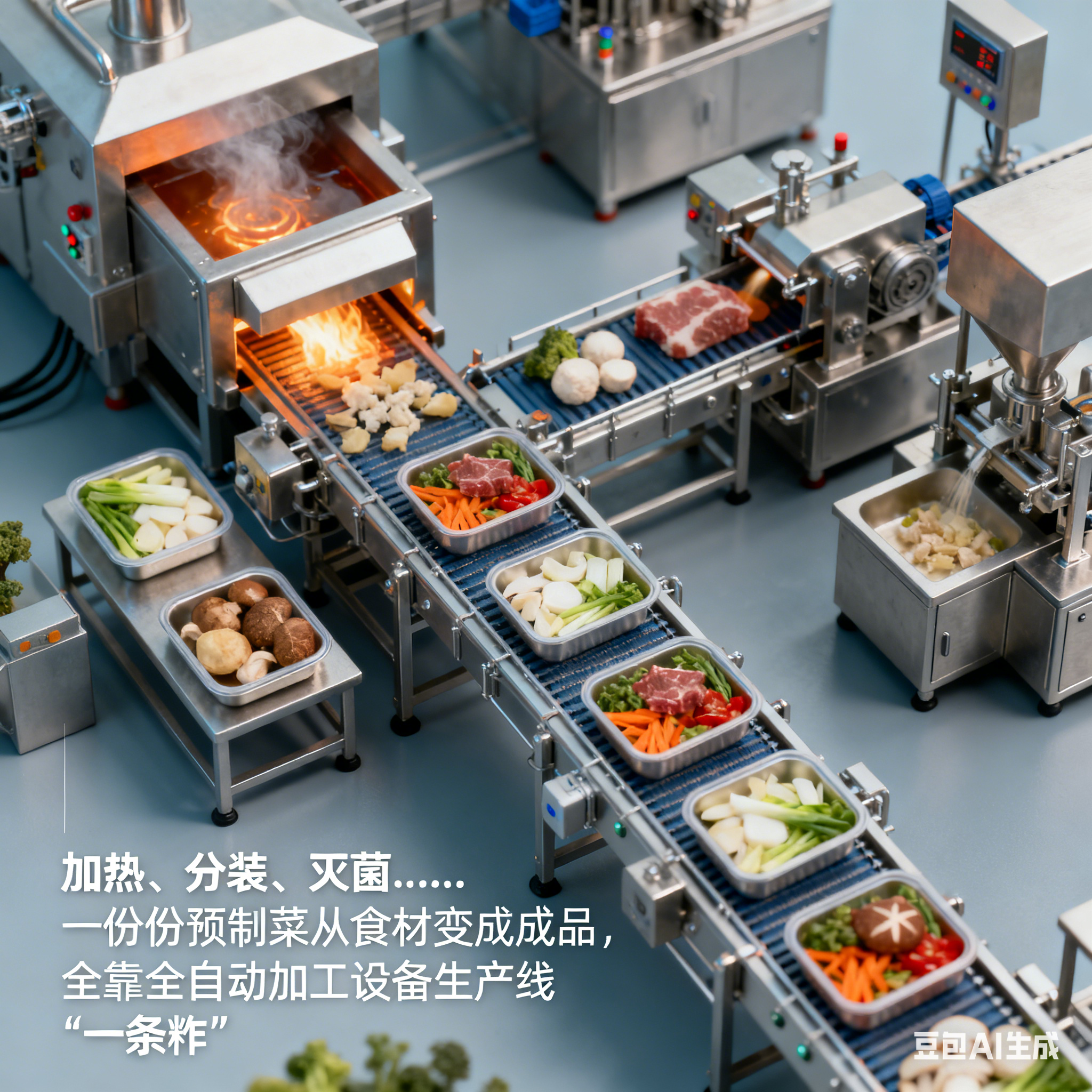 全自動預制菜生產(chǎn)線，細節(jié)品質(zhì)咋體現(xiàn)？(圖1)