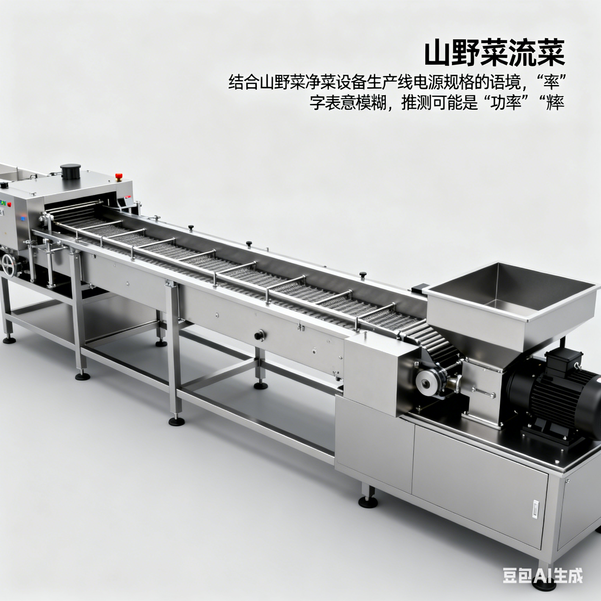 山野菜凈菜設(shè)備生產(chǎn)線，電源規(guī)格怎么選？(圖2)