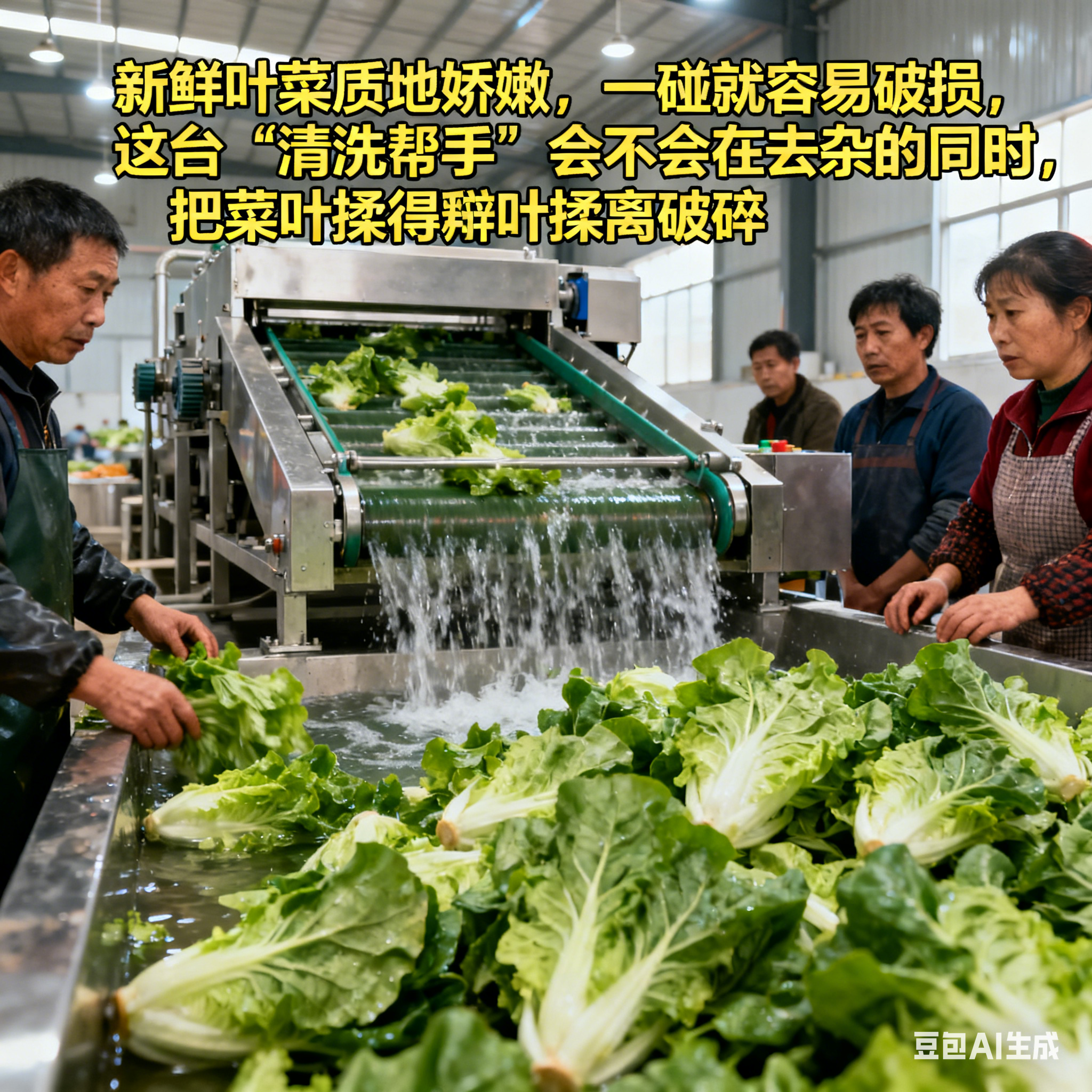 葉菜毛菜清洗線會傷葉子嗎？怎么保護葉片完整