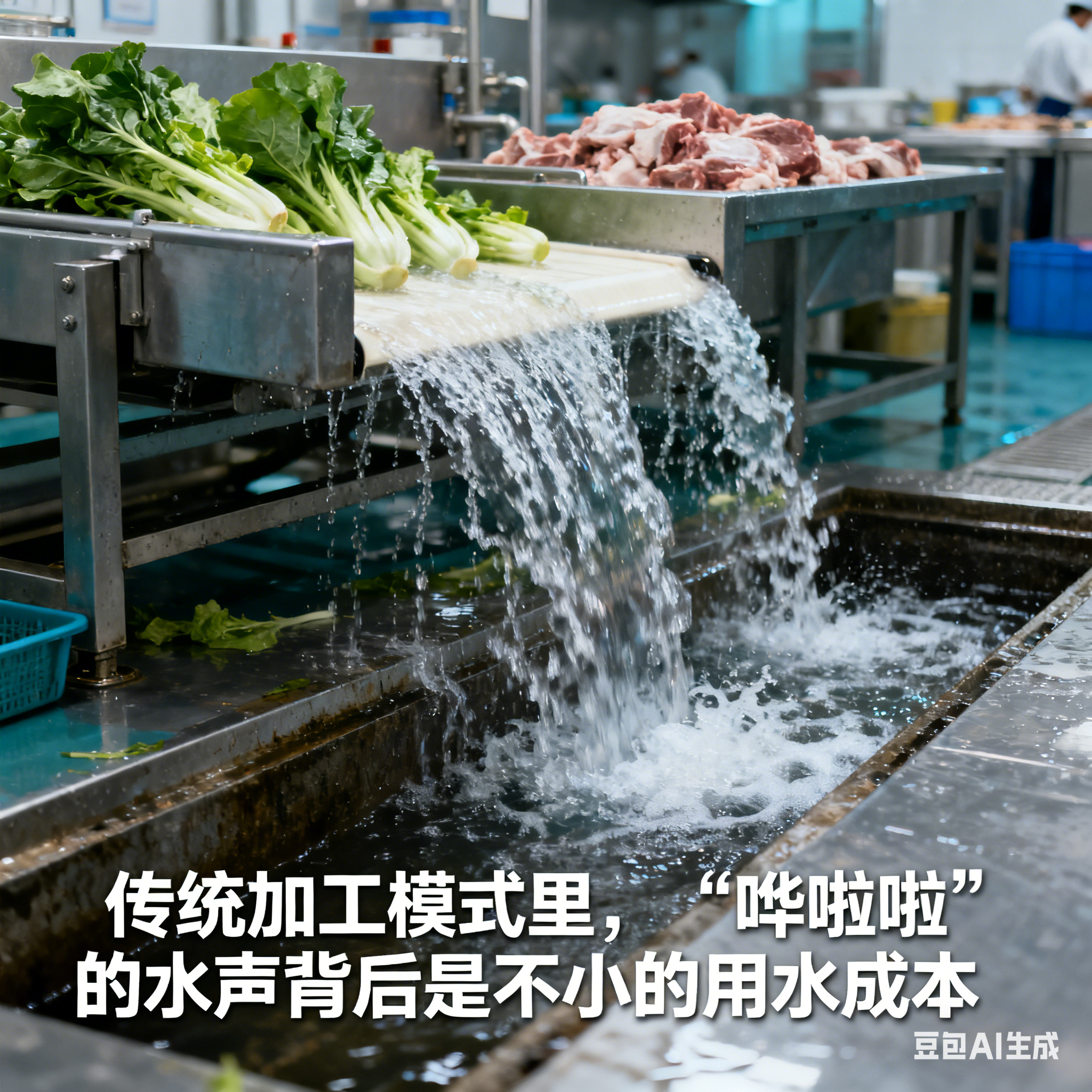 全自動預(yù)制菜生產(chǎn)線，真能節(jié)水嗎？(圖1)