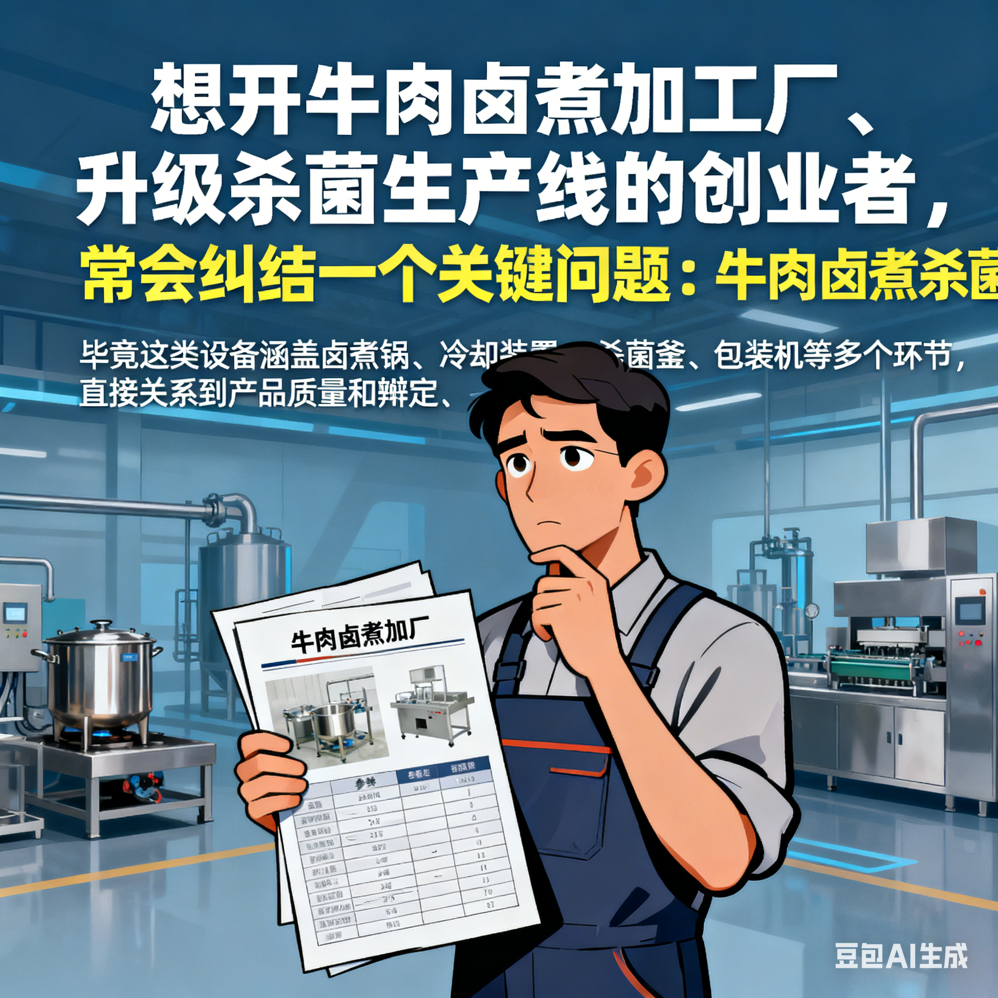 牛肉鹵煮殺菌全套設(shè)備可上門(mén)考察？(圖1)