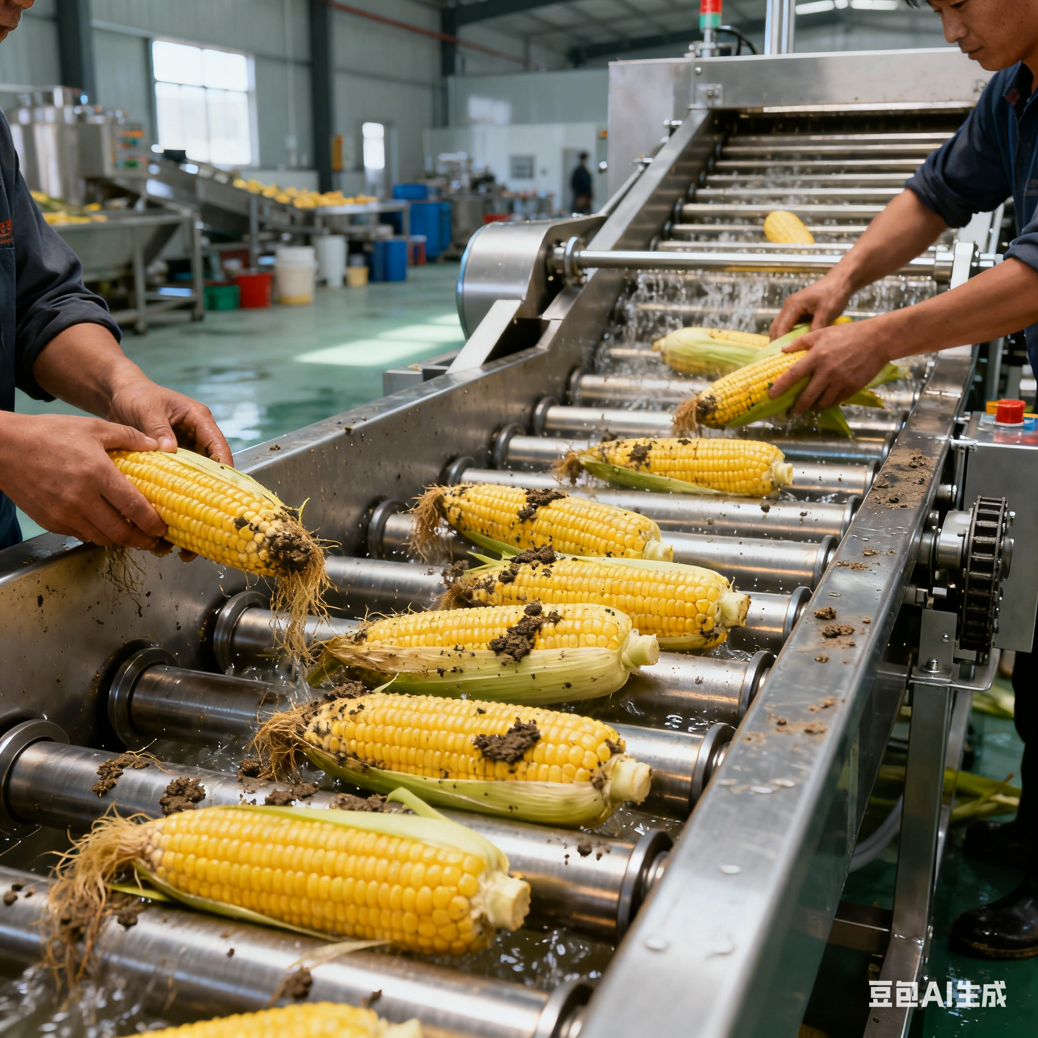 滾杠式玉米清洗生產(chǎn)線，運(yùn)行夠穩(wěn)定嗎？(圖1)