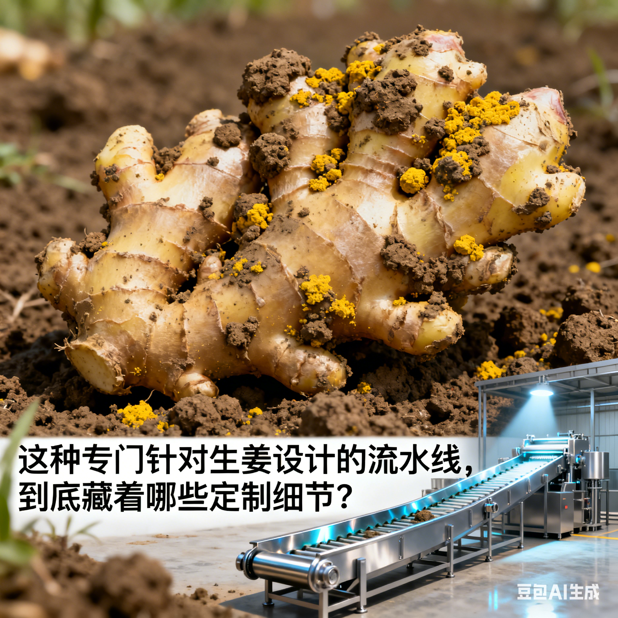 生姜去泥流水線怎么設(shè)計(jì)？藏著這些巧思(圖1)