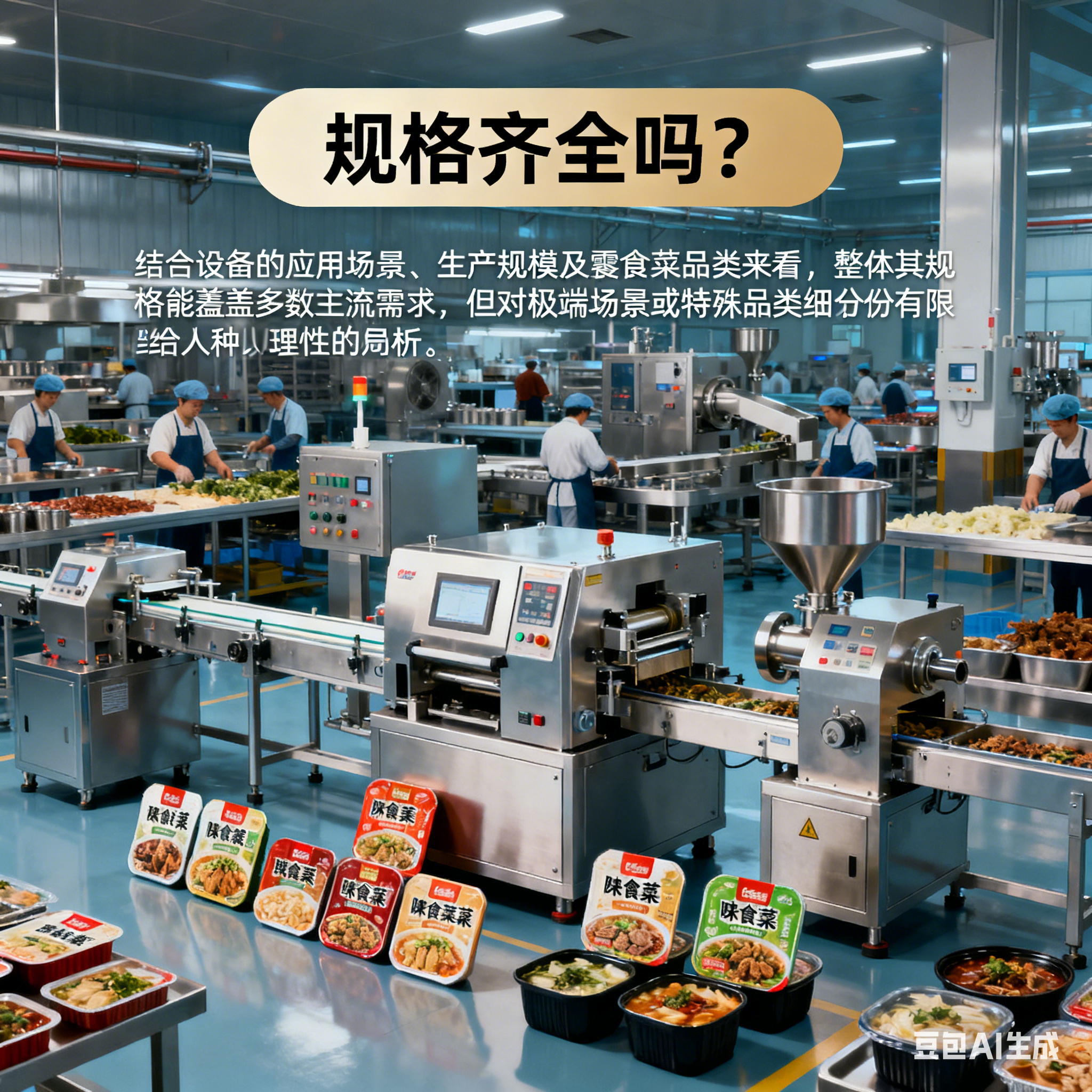 速食菜加工生產線全自動預制菜加工設備規(guī)格齊全嗎？基本定義是什么？(圖3)