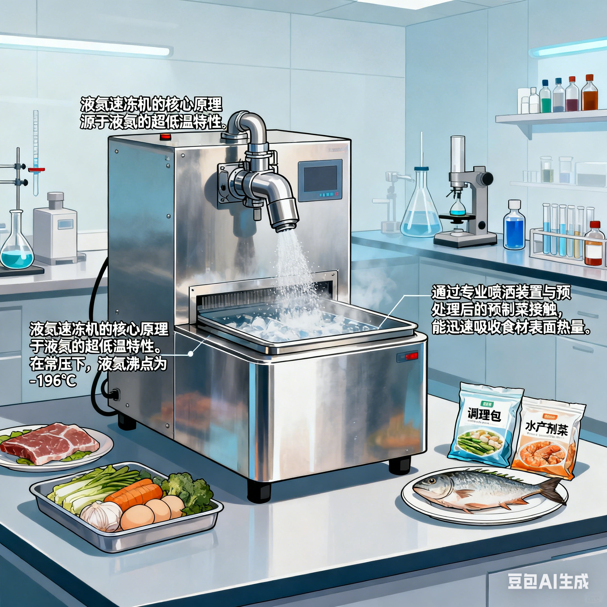 預(yù)制菜生產(chǎn)線的液氮速凍機(jī)，5-20 分可實(shí)現(xiàn)短時(shí)凍結(jié)？(圖2)