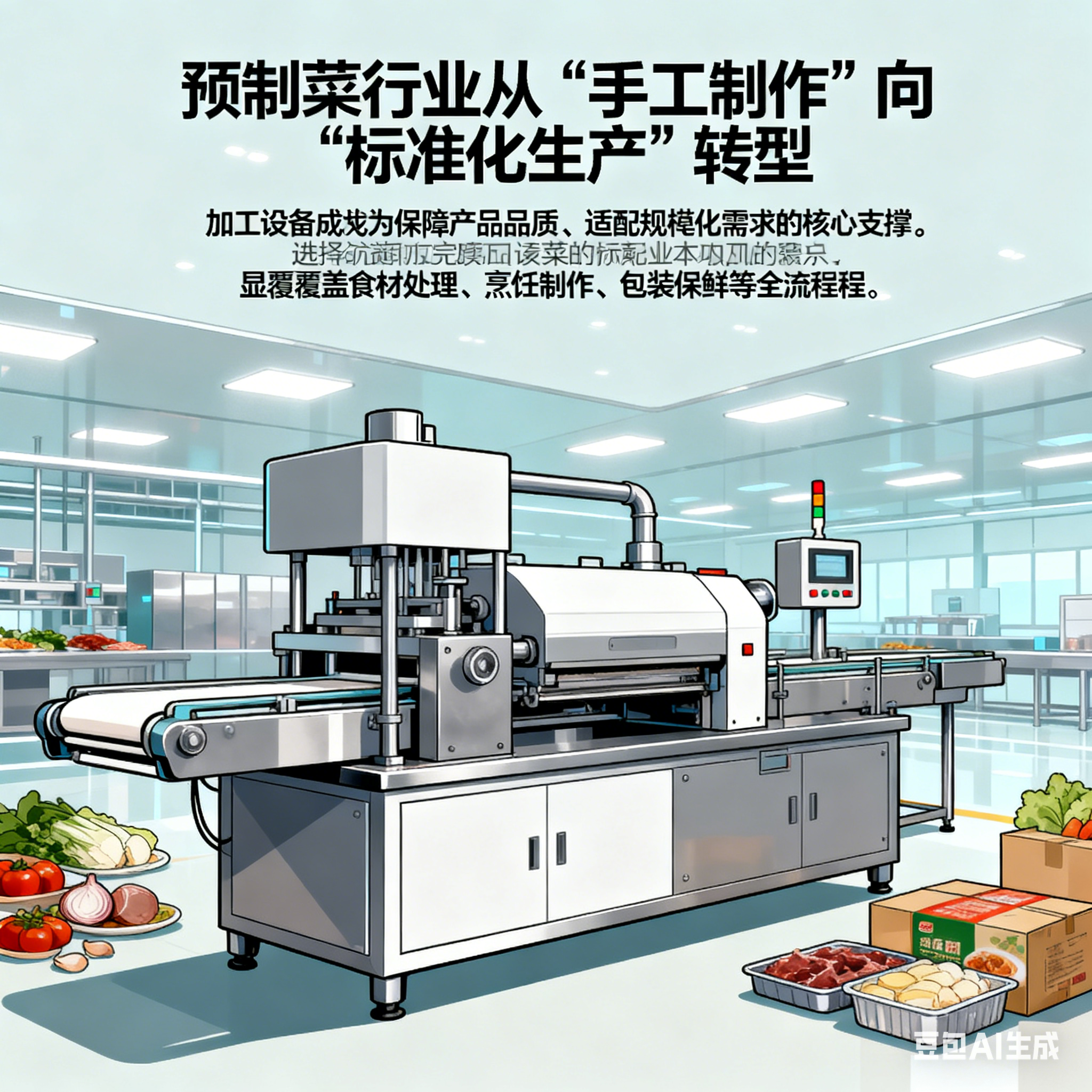 預(yù)制菜加工需用到哪些關(guān)鍵設(shè)備？