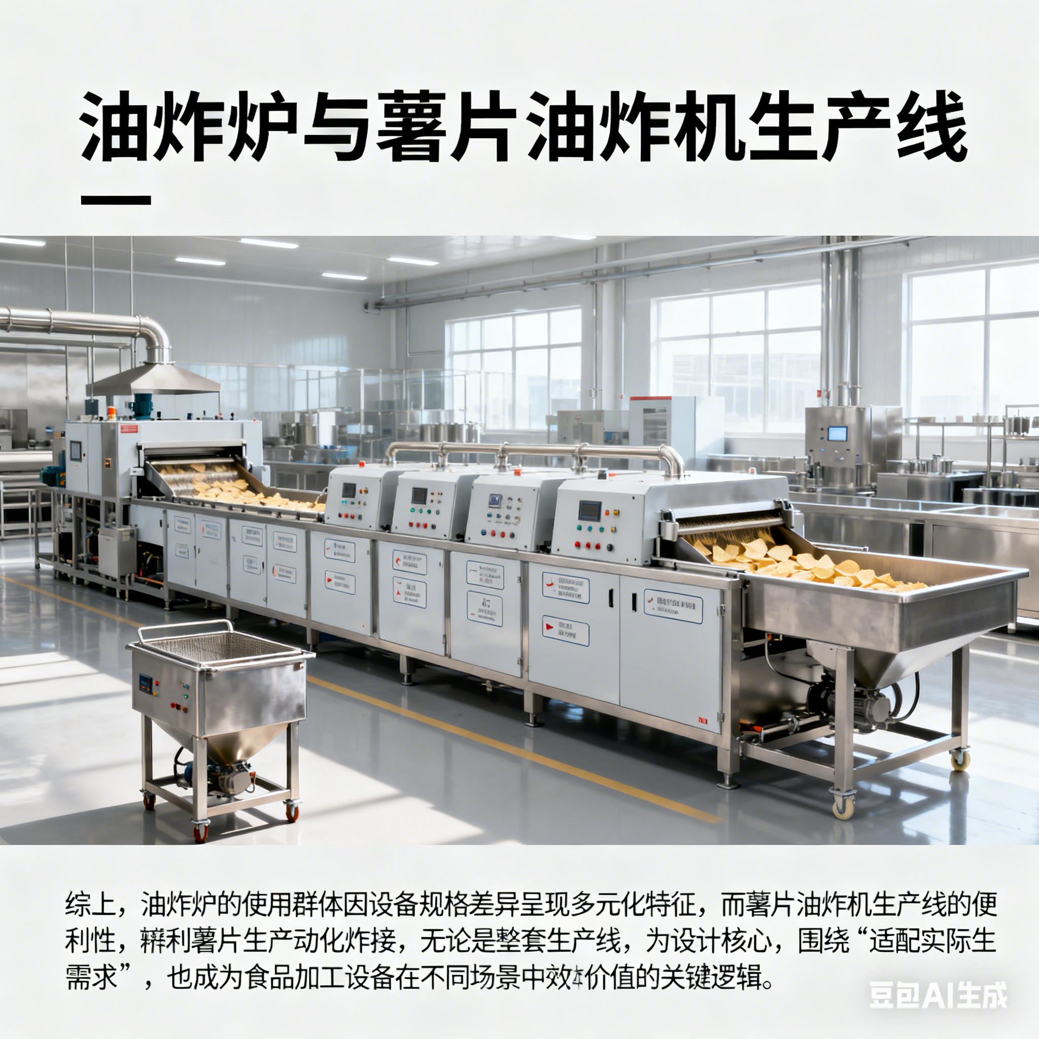 油炸爐有哪些使用群體？薯片油炸機生產線方便在哪？(圖7)