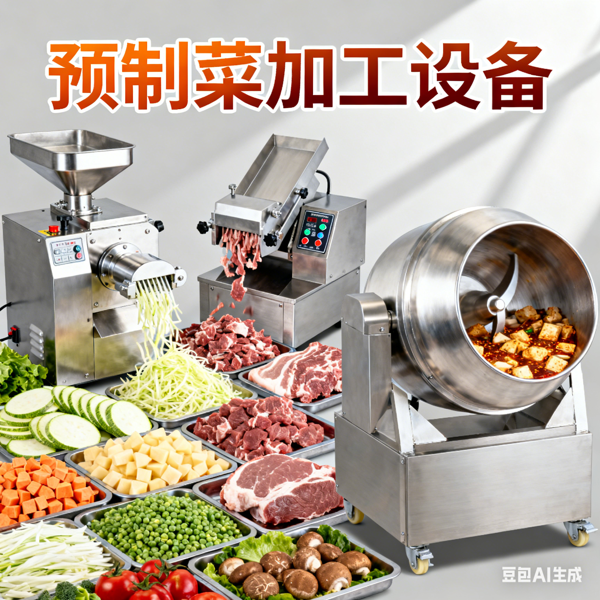 預(yù)制菜加工設(shè)備由哪些部分組成？全套設(shè)備詳解(圖2)