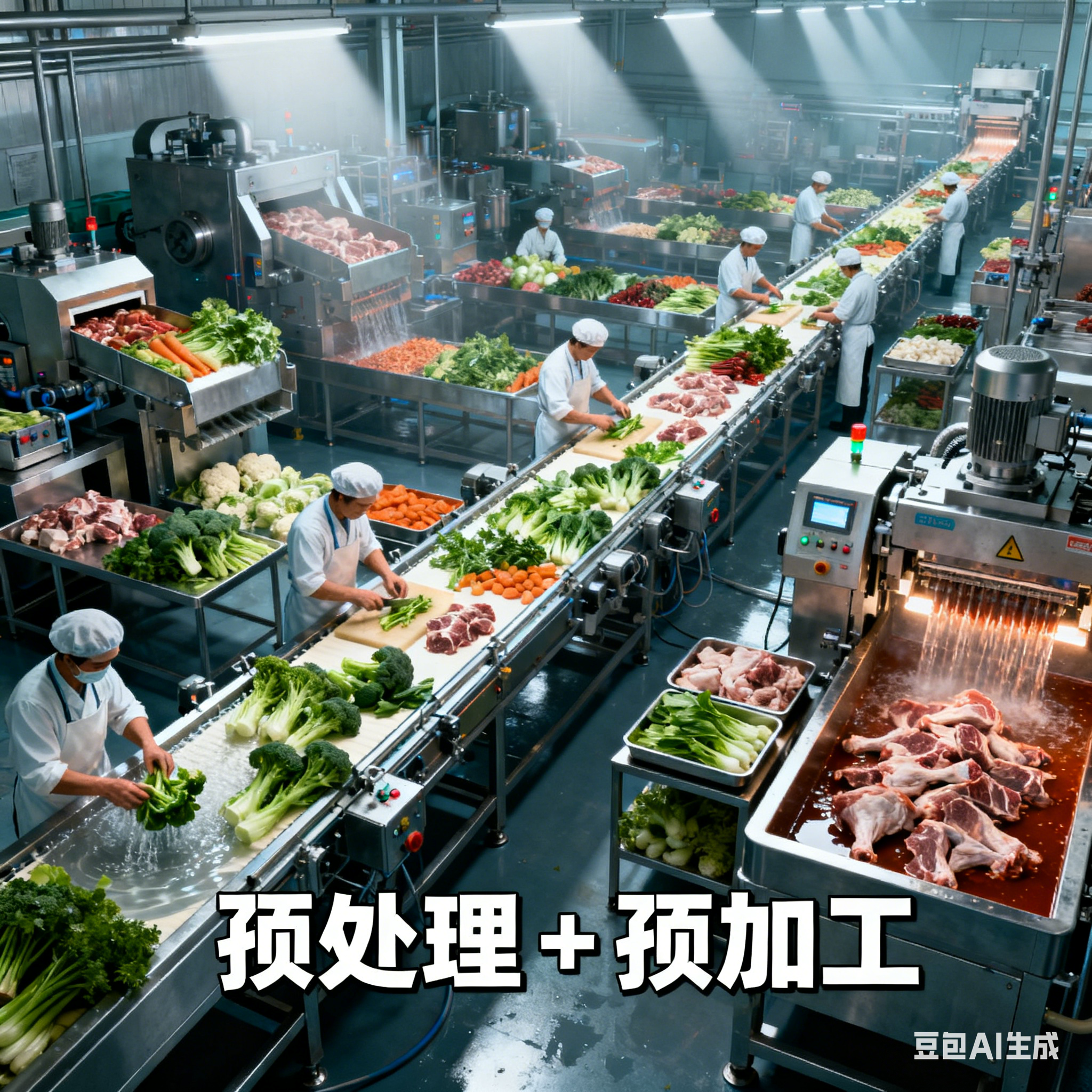 預(yù)制菜、方便菜、半成品菜、凈菜生產(chǎn)線有何不同？(圖2)