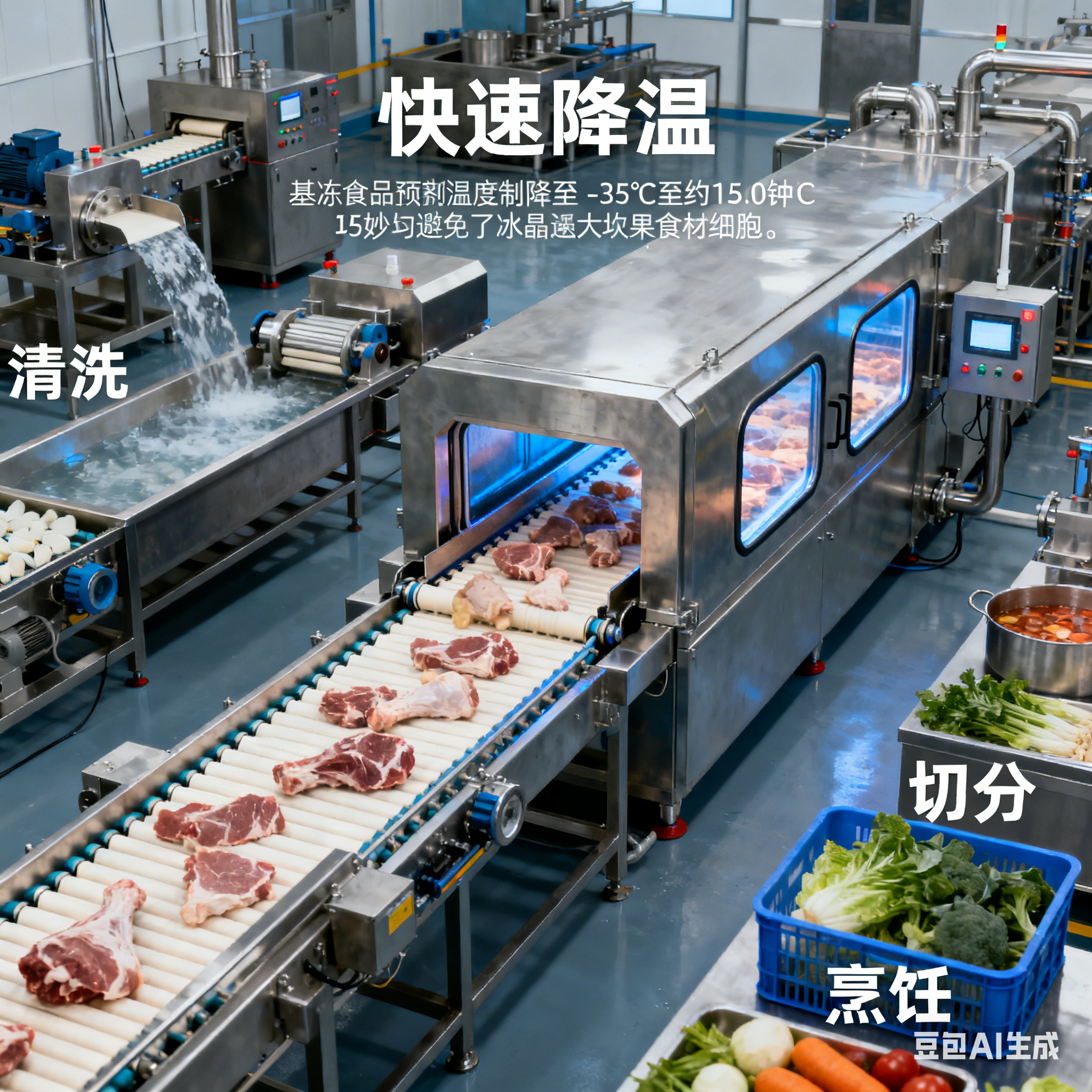 預制菜生產(chǎn)線中，冷凍食品與常溫食品有何差異？(圖2)