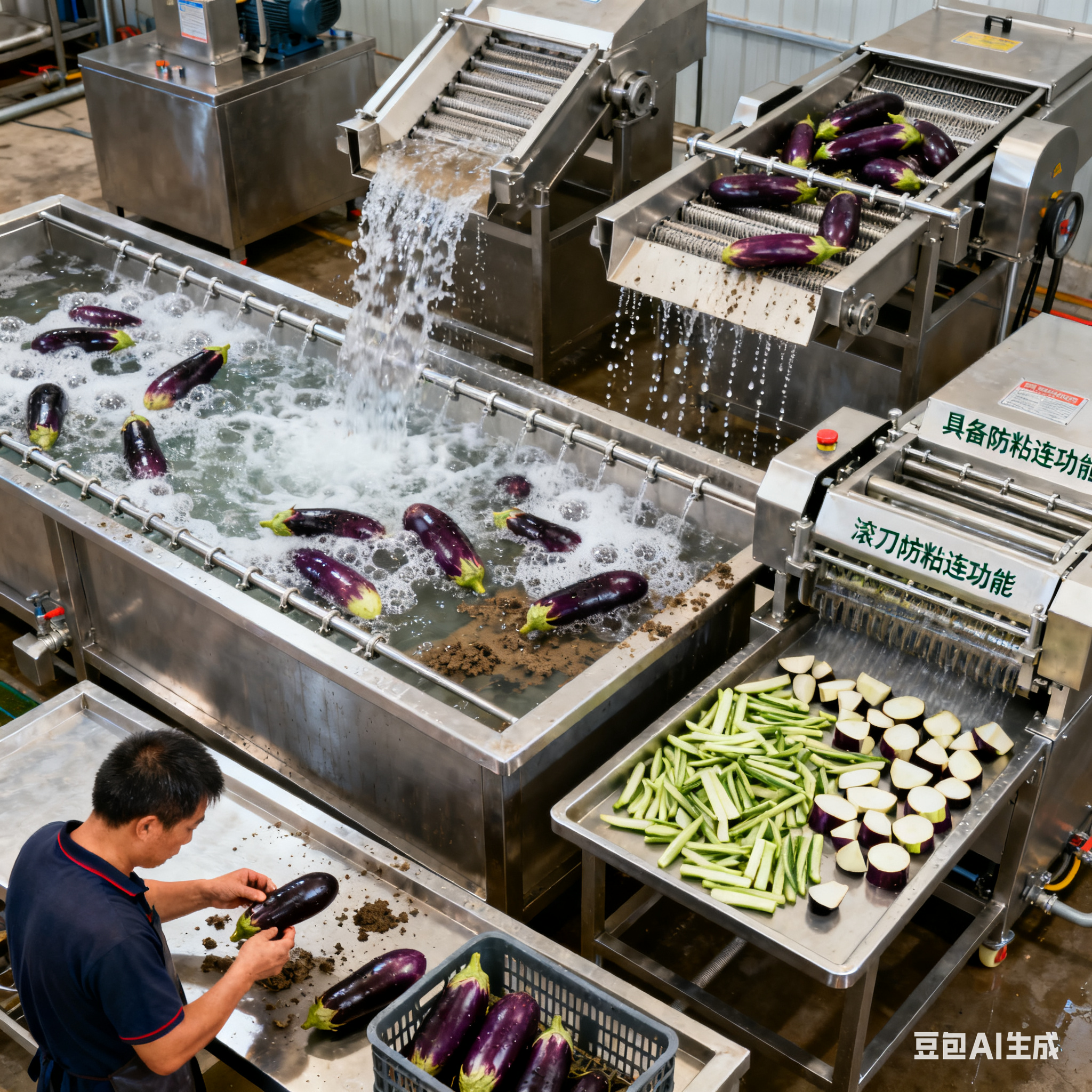 風(fēng)味茄子紅燒肉飯盒預(yù)制菜，生產(chǎn)線設(shè)備如何搭配？(圖2)