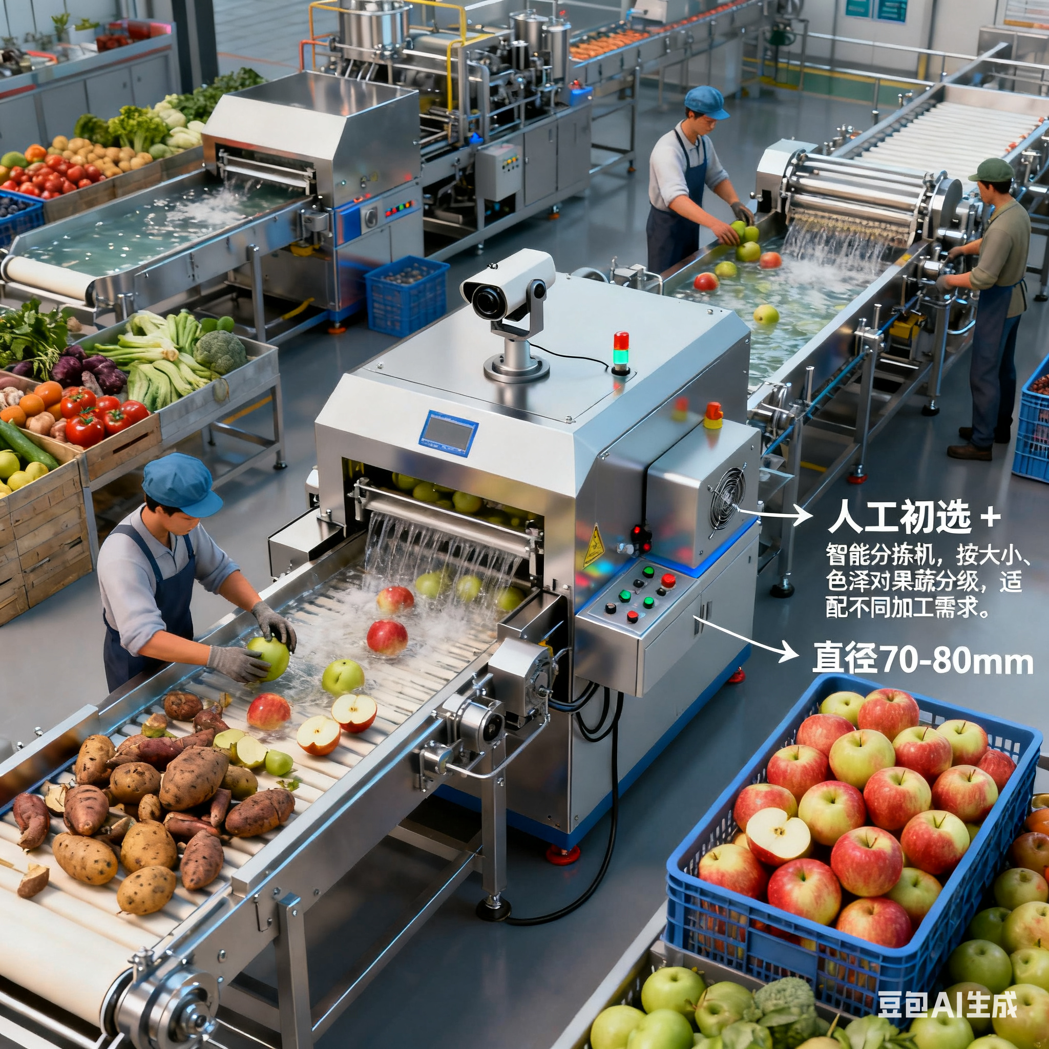 大型公司果蔬加工生產(chǎn)線有哪些核心配置？如何保障生產(chǎn)穩(wěn)定？(圖2)