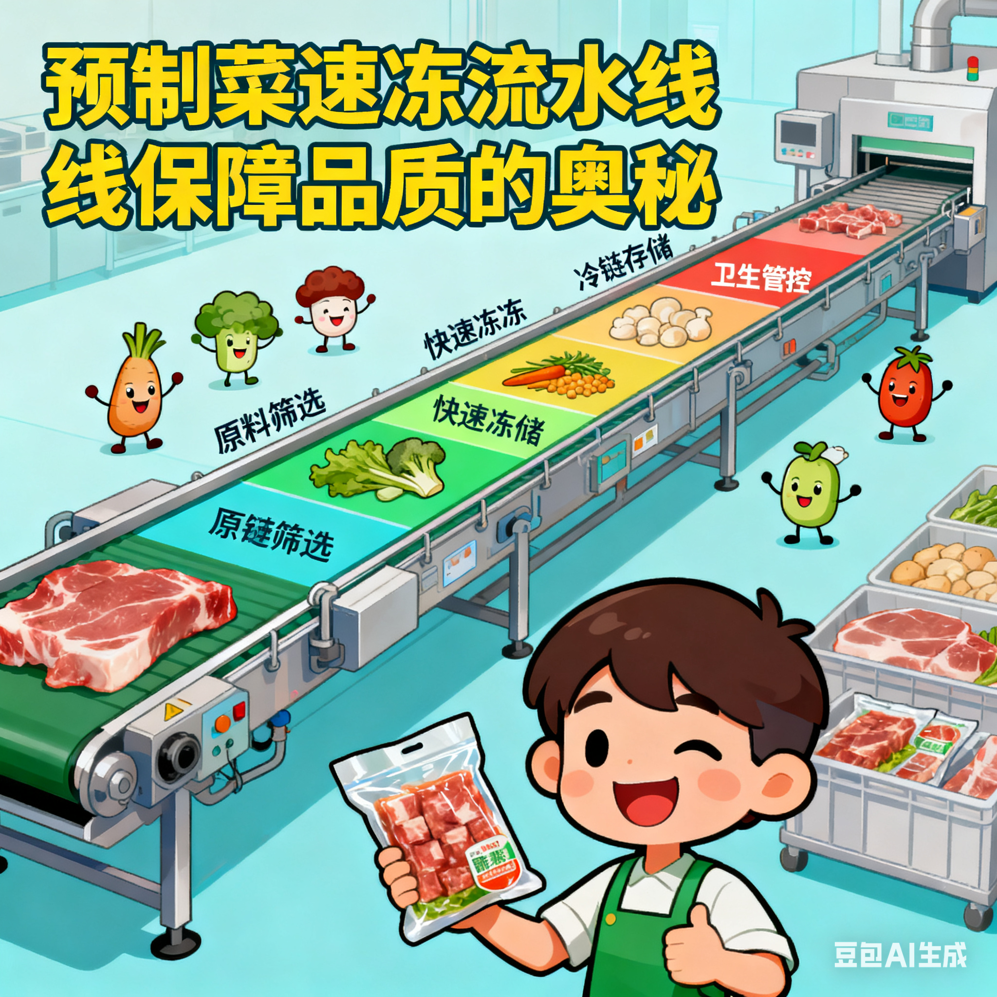 預(yù)制菜速凍流水線如何保障品質(zhì)？會(huì)讓產(chǎn)品變味道嗎？(圖7)