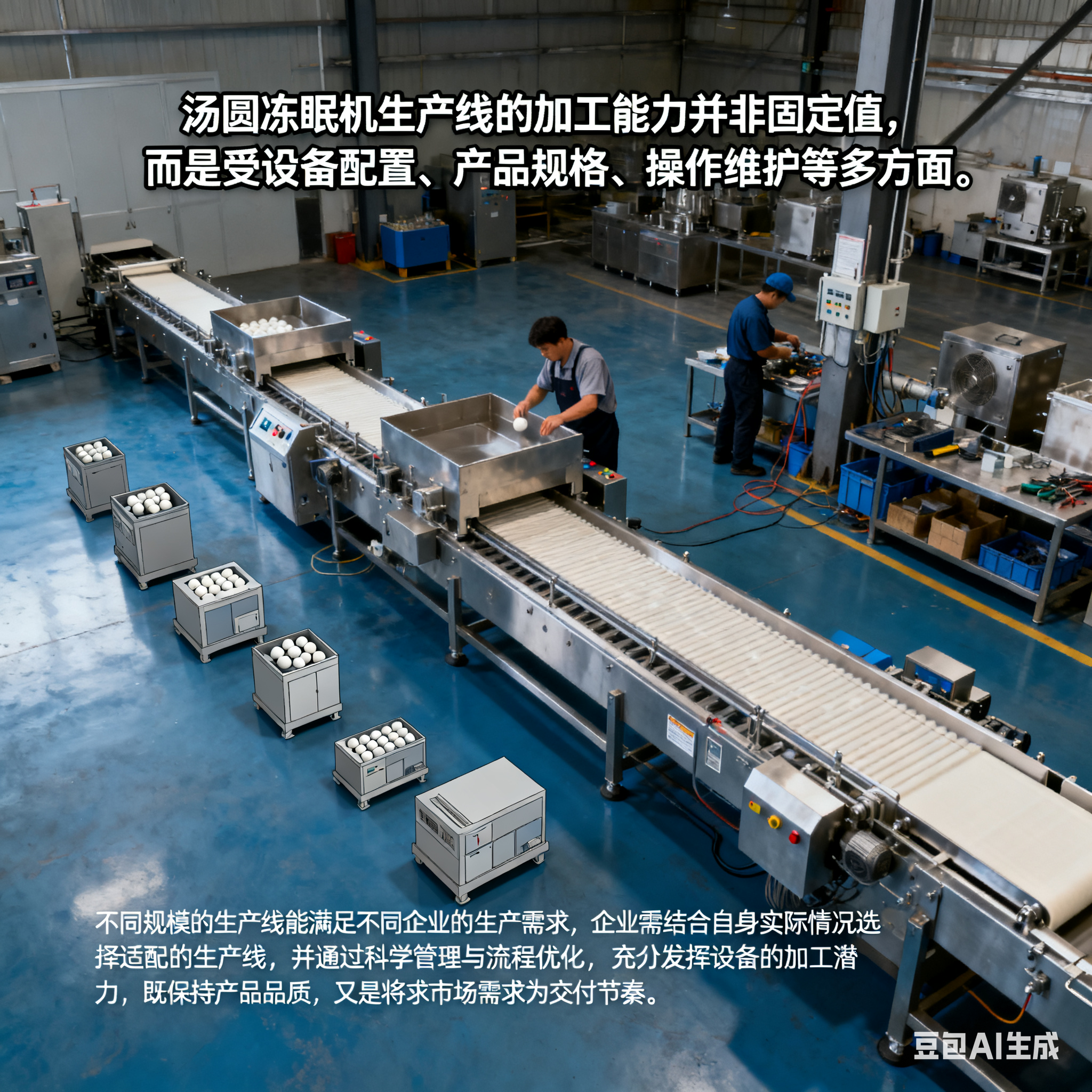 湯圓凍眠機(jī)生產(chǎn)線，加工能力如何？(圖5)