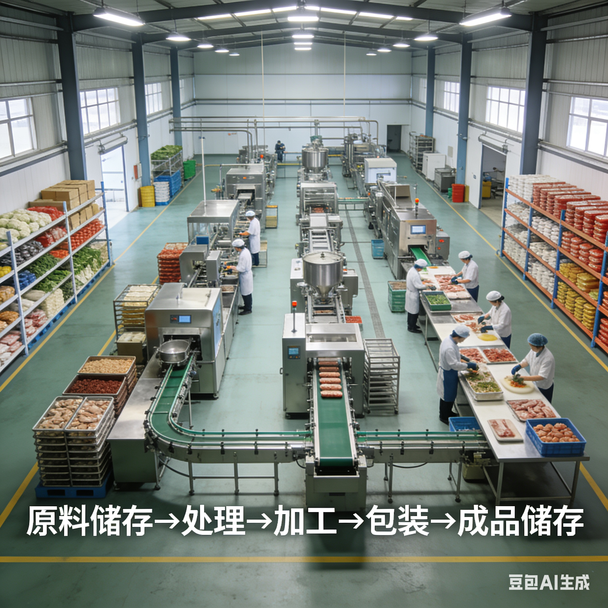 預(yù)制菜生產(chǎn)線生產(chǎn)車間該如何布局以保障流程順暢(圖5)