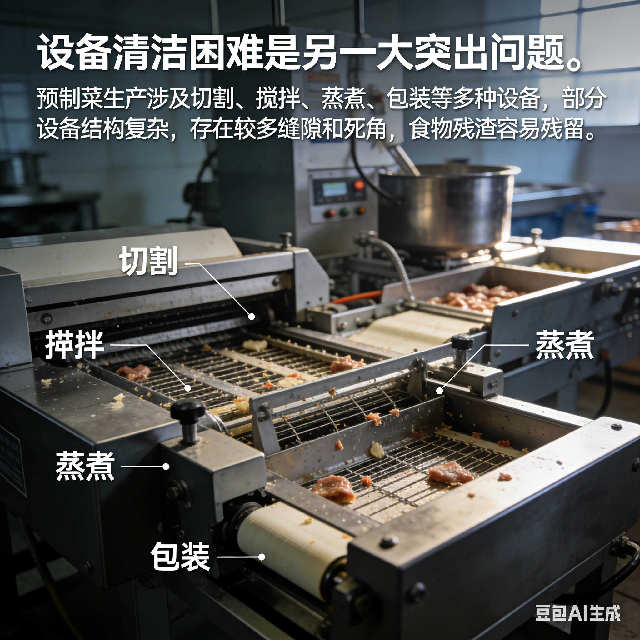 預(yù)制菜生產(chǎn)線衛(wèi)生安全：加工不達(dá)標(biāo)與設(shè)備清潔難題會(huì)引發(fā)微生物污染嗎？(圖3)