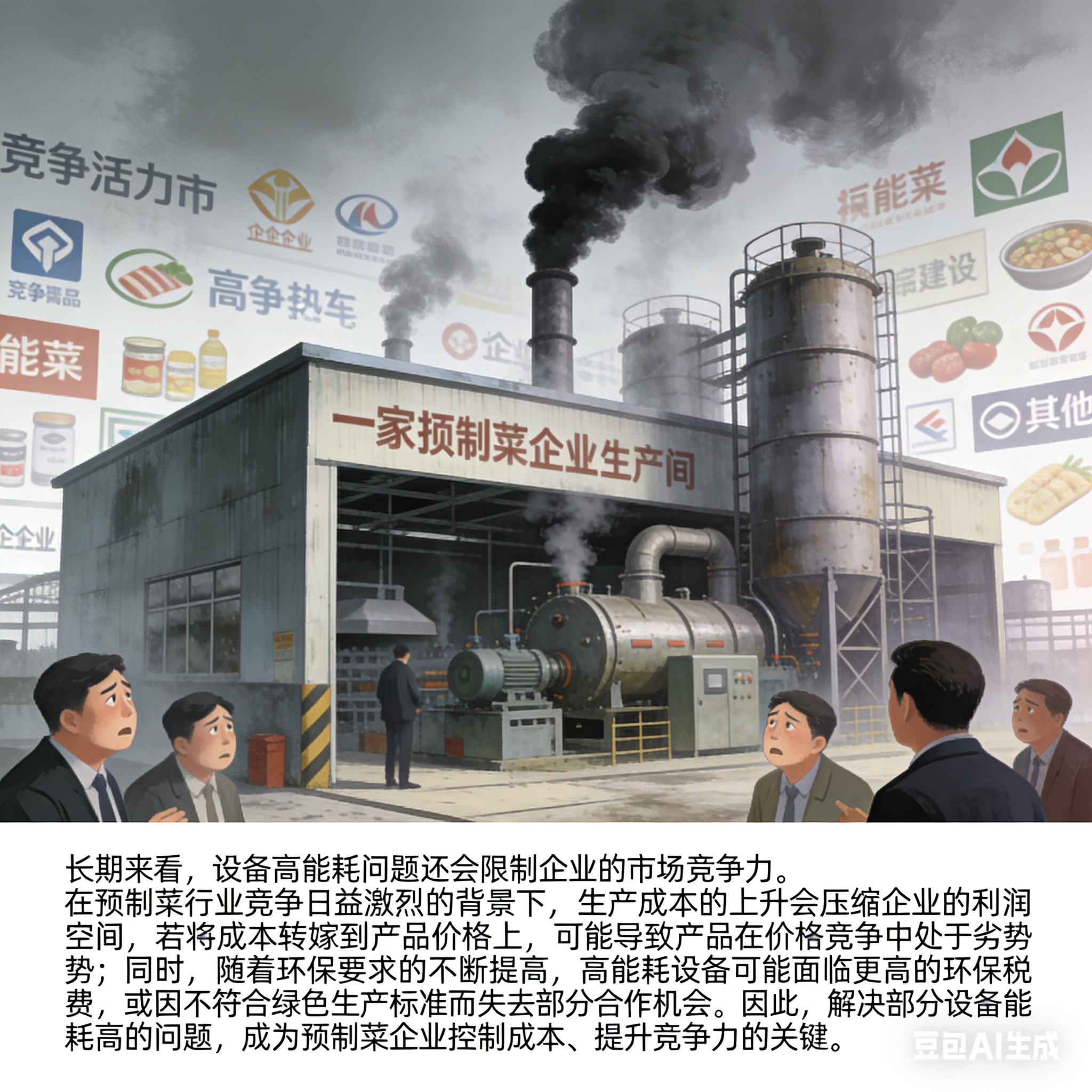 預(yù)制菜生產(chǎn)線能耗：部分設(shè)備能耗高會(huì)增加生產(chǎn)成本嗎？(圖4)