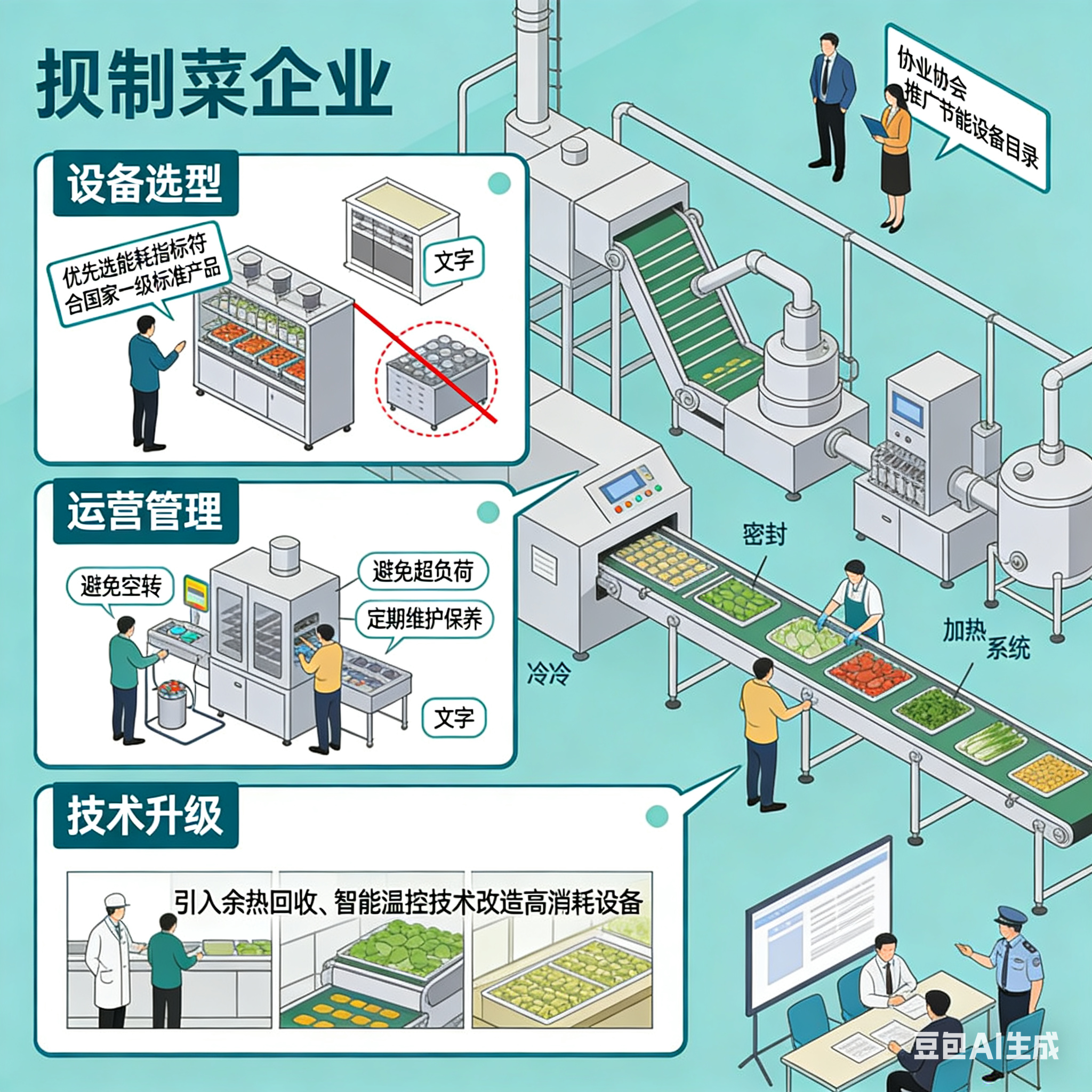預(yù)制菜生產(chǎn)線能耗：部分設(shè)備能耗高會(huì)增加生產(chǎn)成本嗎？(圖5)