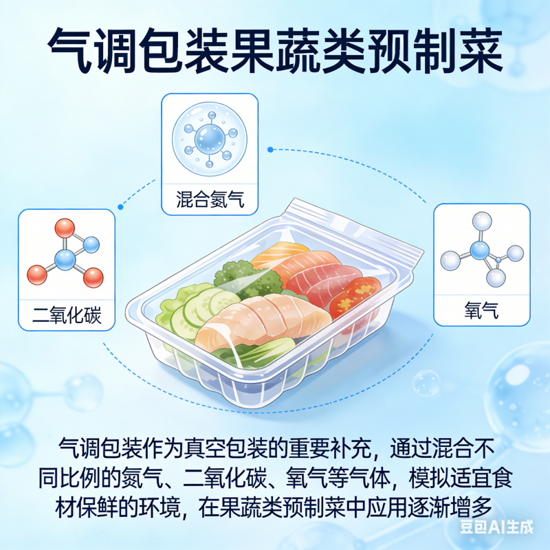 預制菜包裝技術需優(yōu)化？真空包裝易致蔬菜病變，氣調(diào)配比需精準嗎？(圖2)