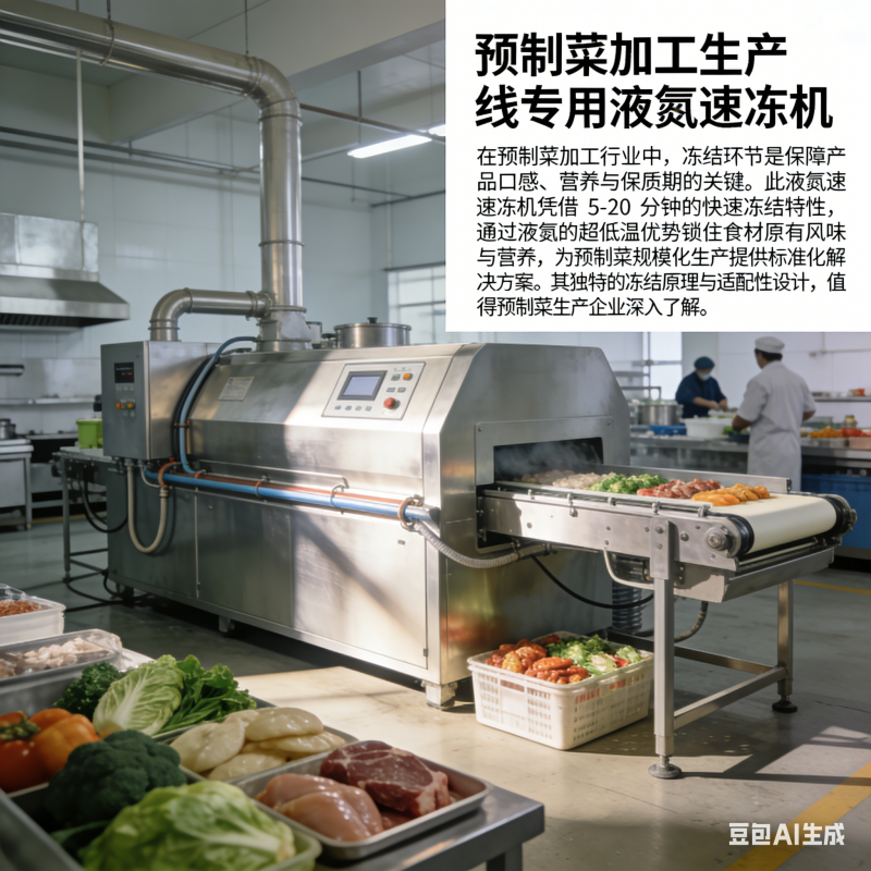 預(yù)制菜鎖鮮保味，液氮速凍機(jī)如何實(shí)現(xiàn)快速凍結(jié)？(圖1)